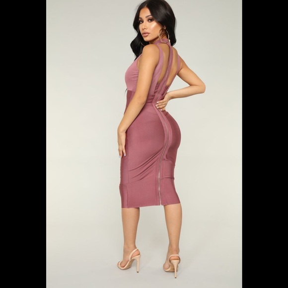 Weekends Only MIDI Dress-Muave Fashion Nova - Picture 4 of 9